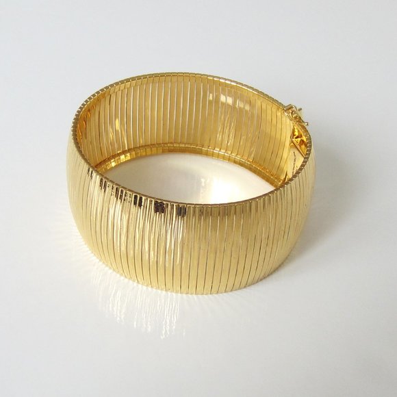 Bronzoro Omega Bracelet 18K Gold Plated - Picture 2 of 14